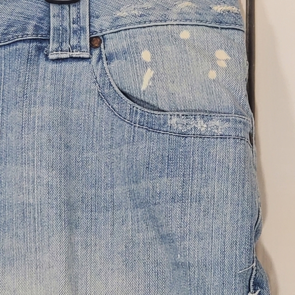 Lane Bryant Bleach Splatter Distressed Boyfriend Denim Jeans sz 20 Average - Picture 9 of 12